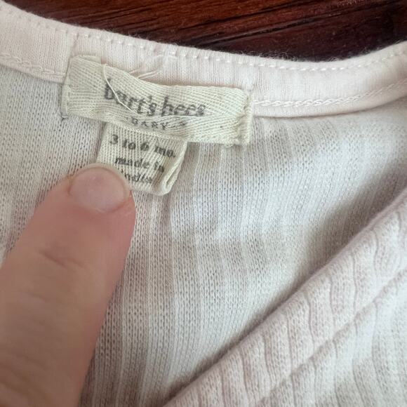 Burts Bees 3-6m‎ Baby Girl Bundle Footed Pajamas Kimono Wrap Top Ballet Pink - Picture 4 of 7